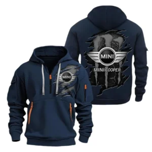 Mini cooper Hoodie Half Zipper CAR0217092095, All Over Print Hoodie Half Zipper