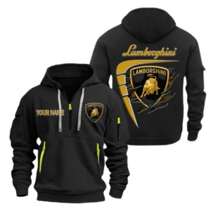 Lamborghini Hoodie Half Zipper CAR1141012097, All Over Print Hoodie Half Zipper