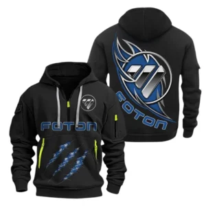Foton Hoodie Half Zipper CAR1331052056, All Over Print Hoodie Half Zipper