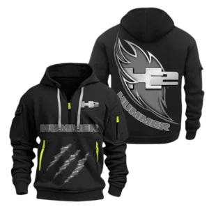 H2 Hummer Hoodie Half Zipper CAR1371092032, All Over Print Hoodie Half Zipper