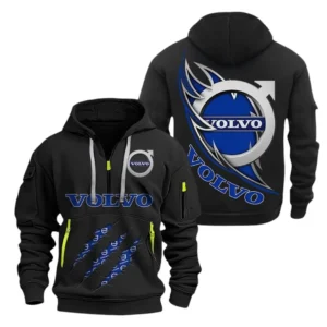 Volvo Hoodie Half Zipper CAR1371092039, All Over Print Hoodie Half Zipper