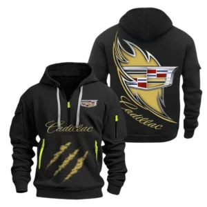 Cadillac Hoodie Half Zipper CAR1371092043, All Over Print Hoodie Half Zipper