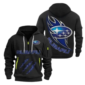 Subaru Hoodie Half Zipper CAR1371092047, All Over Print Hoodie Half Zipper