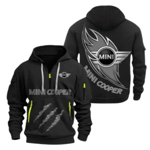 Mini cooper Hoodie Half Zipper CAR1371092050, All Over Print Hoodie Half Zipper