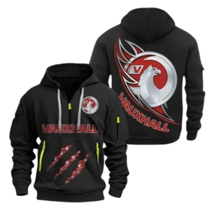 Vauxhall Hoodie Half Zipper CAR1371092053, All Over Print Hoodie Half Zipper