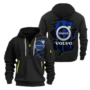Volvo Hoodie Half Zipper CAR1581052038, All Over Print Hoodie Half Zipper