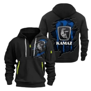 Kamaz Hoodie Half Zipper CAR1581052047, All Over Print Hoodie Half Zipper