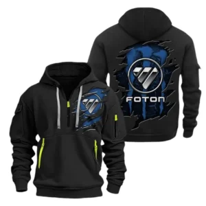 Foton Hoodie Half Zipper CAR1581052050, All Over Print Hoodie Half Zipper