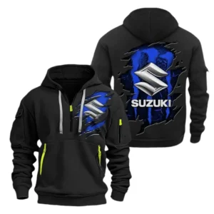 Suzuki Hoodie Half Zipper CAR1591512025, All Over Print Hoodie Half Zipper