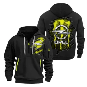 Opel Hoodie Half Zipper CAR8010152081, All Over Print Hoodie Half Zipper