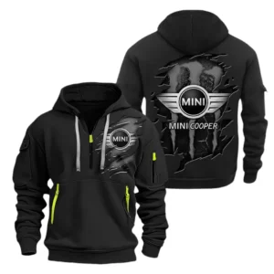 Mini cooper Hoodie Half Zipper CAR8010152095, All Over Print Hoodie Half Zipper