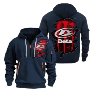 Beta motorcycles Hoodie Half Zipper CAR8128092028, All Over Print Hoodie Half Zipper