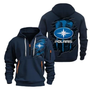 Polaris Hoodie Half Zipper CAR8128092040, All Over Print Hoodie Half Zipper