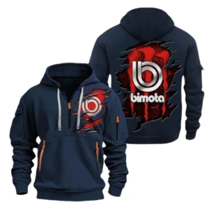Bimota Hoodie Half Zipper CAR8128092049, All Over Print Hoodie Half Zipper