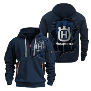 Husqvarna Hoodie Half Zipper CAR8128092056, All Over Print Hoodie Half Zipper