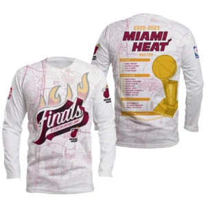 Miami Heat Flame Sweatshirt NBA09182024298, NBA Sports All Over Print Sweatshirt