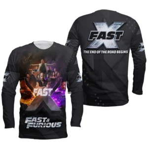 Fast X The End Of The Road Begins Sweatshirt NBA09182024300, NBA Sports All Over Print Sweatshirt