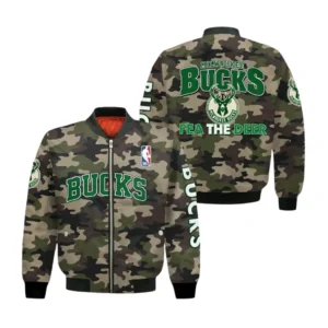 Milwaukee Bucks Bomber Jacket NBA09212024204, NBA Sports All Over Print  Bomber Jacket
