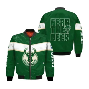 Milwaukee Bucks Bomber Jacket NBA09212024212, NBA Sports All Over Print  Bomber Jacket