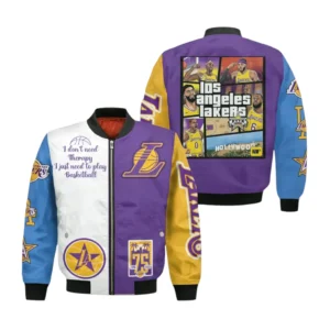 Los Angeles Lakers Bomber Jacket NBA09212024213, NBA Sports All Over Print  Bomber Jacket