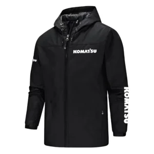 Komatsu Exclusive Logo Softshell Rain Jacket, Waterproof, Breathable, Windbreaker Jacket OUFASGRJ0819KSZ - Komatsu Gift