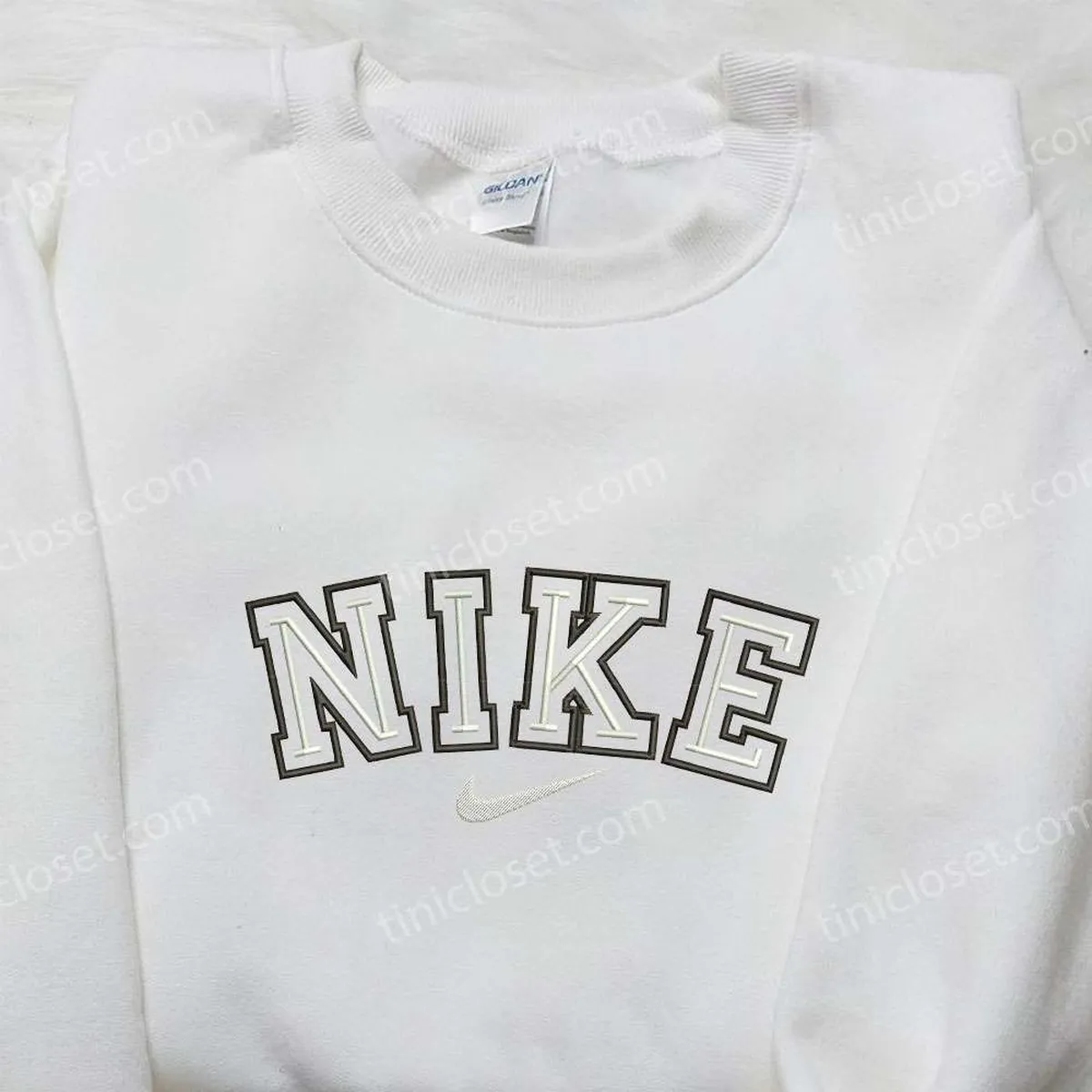 Custom Nike Embroidered Sweatshirt, Nike Inspired Embroidered Shirt, Best Birthday Gift Ideas