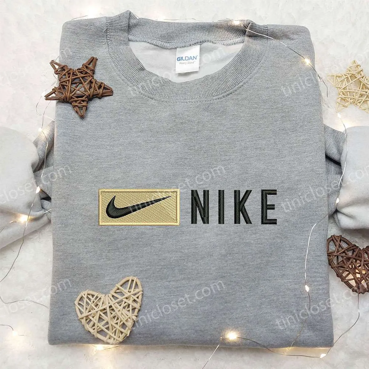 Custom Nike Embroidered Sweatshirt, Nike Inspired Embroidered Shirt, Best Birthday Gifts Ideas