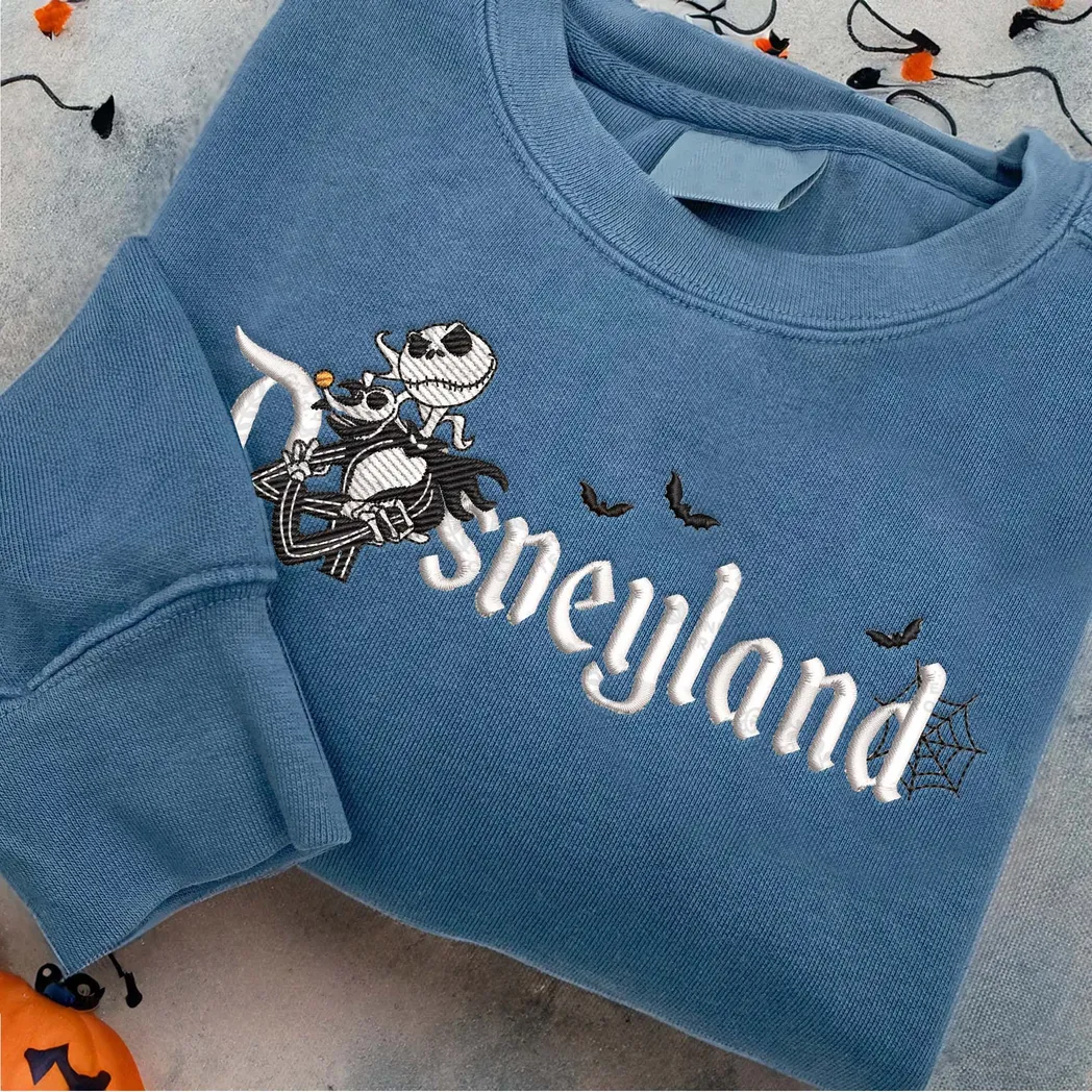 Jack Skellington The Nightmare Before Christmas Movies Embroidered Sweatshirt Fashion Style