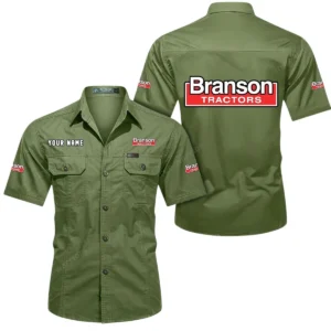 Branson Short Sleeved Shirt, All Over Print Button Shirt CAR444052625892 - Fruit Green