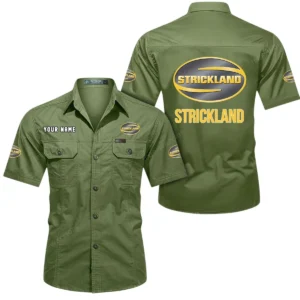 Strickland Short Sleeved Shirt, All Over Print Button Shirt CAR444052625939 - Fruit Green