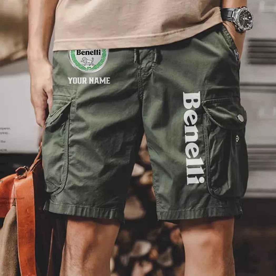 Benelli Men Pocket Workwear Shorts, Pants For Benelli Fan CAR454051625026 - Army Green