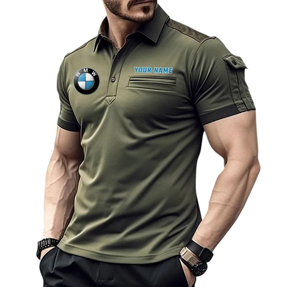 BMW Pocket Polo Shirt, All Over Print Shirt For BMW Fan CAR445060325030 - Green