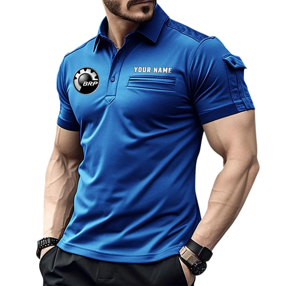 BRP Can am Pocket Polo Shirt, All Over Print Shirt For BRP Can am Fan CAR445060325012 - Blue