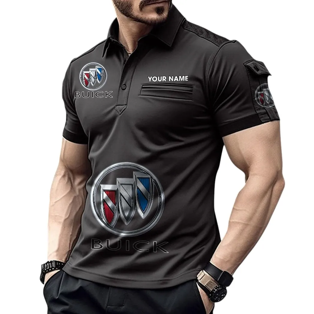Buick Pocket Polo Shirt, All Over Print Shirt For Buick Fan CAR450051325367 - Black