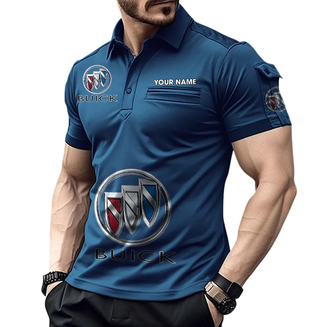 Buick Pocket Polo Shirt, All Over Print Shirt For Buick Fan CAR450051325367 - Navy Blue