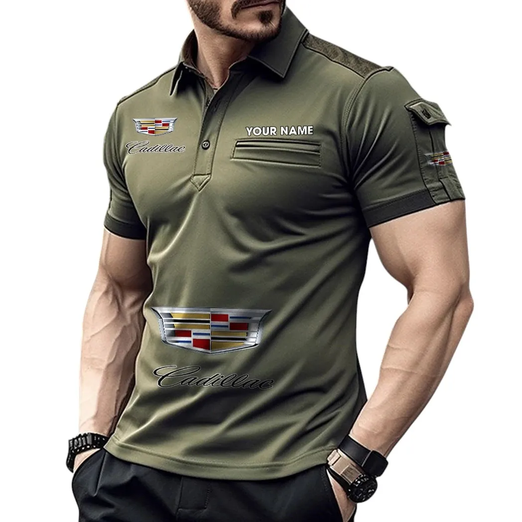 Cadilac Pocket Polo Shirt, All Over Print Shirt For Cadilac Fan CAR450051325346 - Green