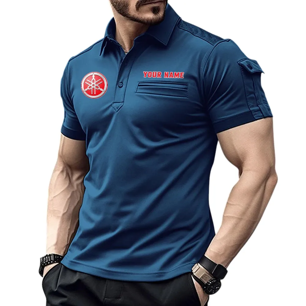 Chrysler Pocket Polo Shirt, All Over Print Shirt For Chrysler Fan CAR445060325064 - Navy Blue