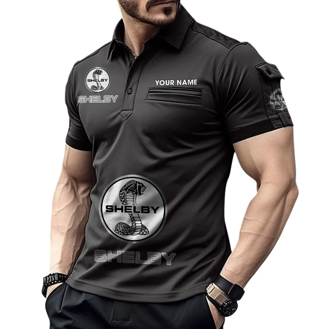 Ford Shelby Pocket Polo Shirt, All Over Print Shirt For Ford Shelby Fan CAR450051325372 - Black