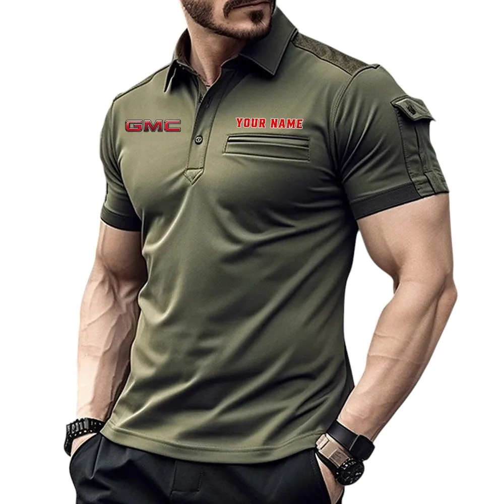GMC Pocket Polo Shirt, All Over Print Shirt For GMC Fan CAR445060325035 - Green