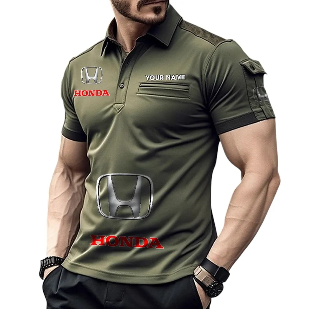Honda Pocket Polo Shirt, All Over Print Shirt For Honda Fan CAR450051325362 - Green