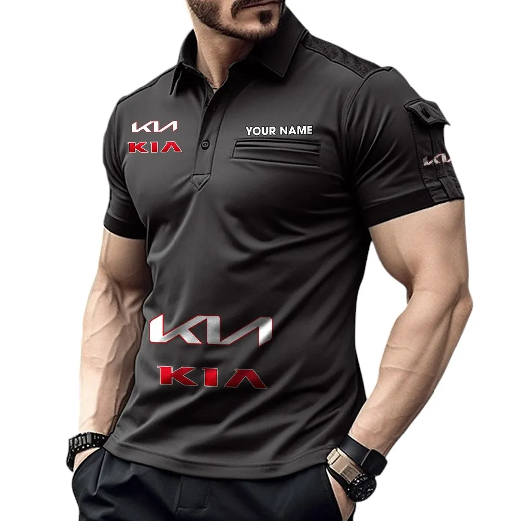 Kia Pocket Polo Shirt, All Over Print Shirt For Kia Fan CAR450051325364 - Black