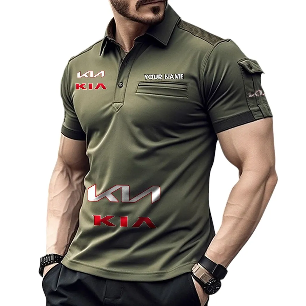 Kia Pocket Polo Shirt, All Over Print Shirt For Kia Fan CAR450051325364 - Green