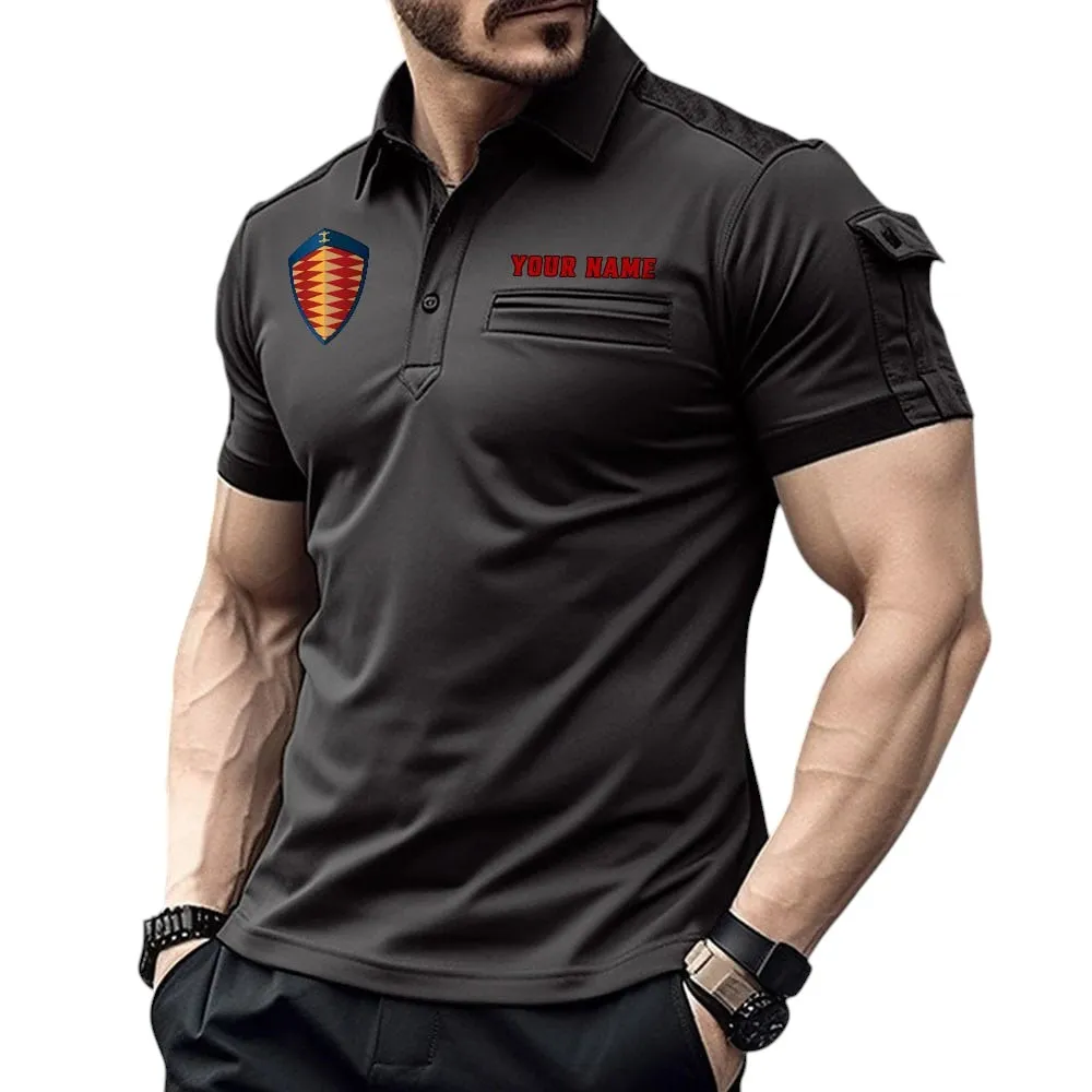 Koenigsegg Pocket Polo Shirt, All Over Print Shirt For Koenigsegg Fan CAR445060325024 - Black