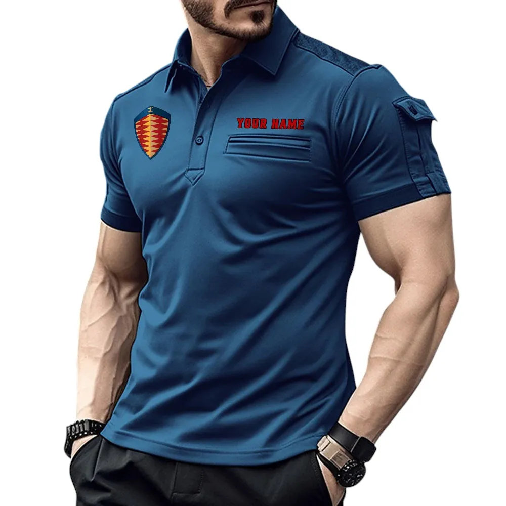 Koenigsegg Pocket Polo Shirt, All Over Print Shirt For Koenigsegg Fan CAR445060325024 - Navy Blue