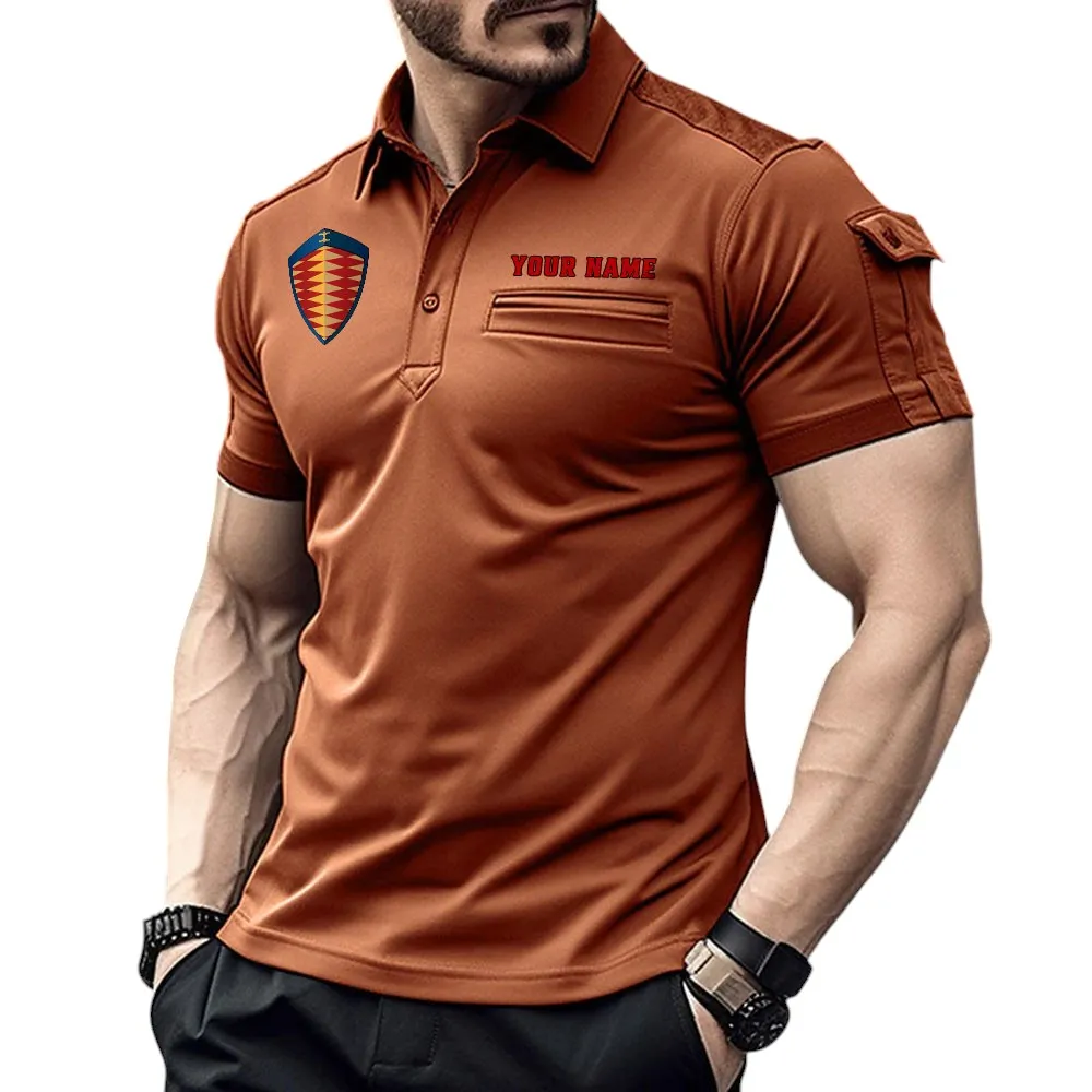 Koenigsegg Pocket Polo Shirt, All Over Print Shirt For Koenigsegg Fan CAR445060325024 - Orange