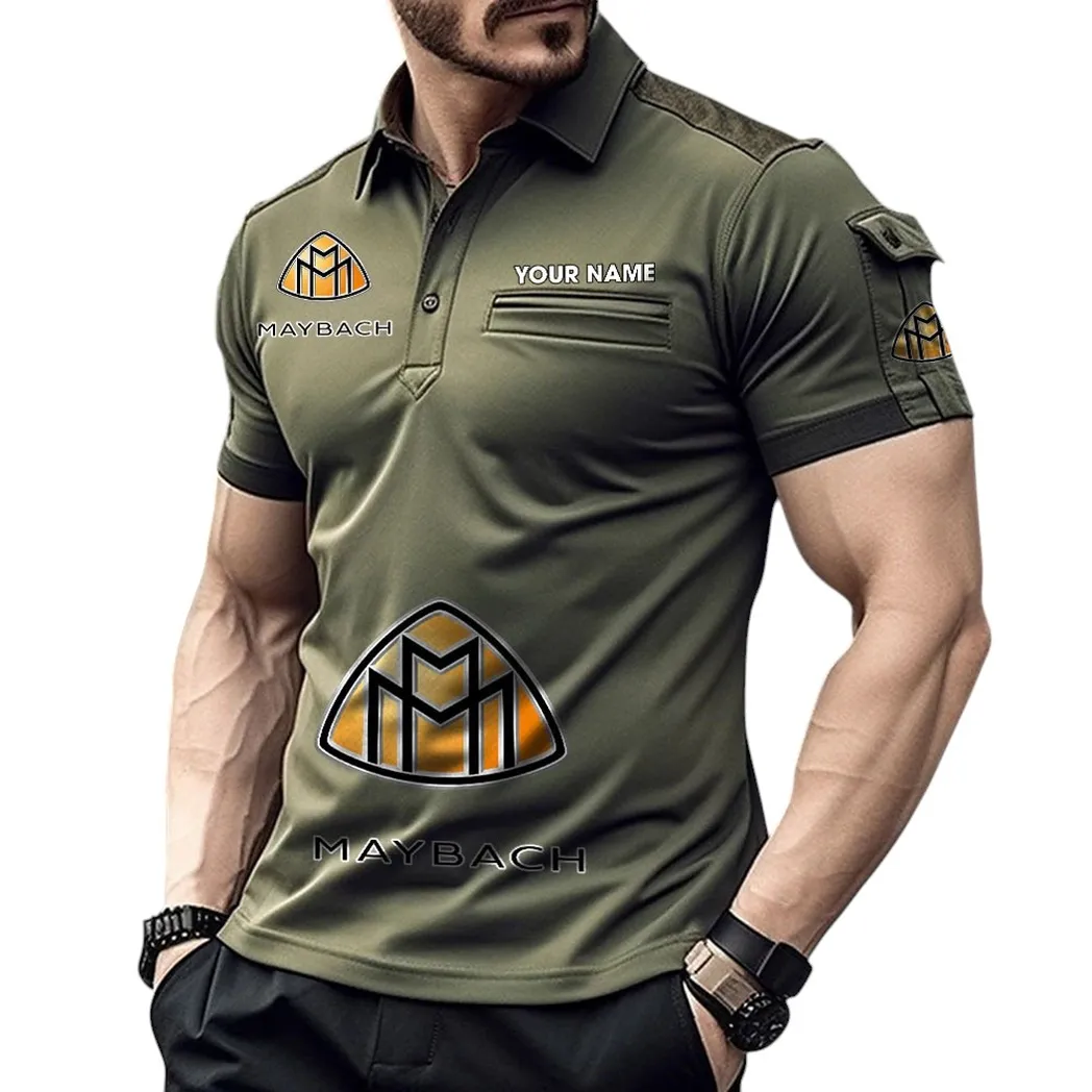 Maybach Pocket Polo Shirt, All Over Print Shirt For Maybach Fan CAR450051325360 - Green