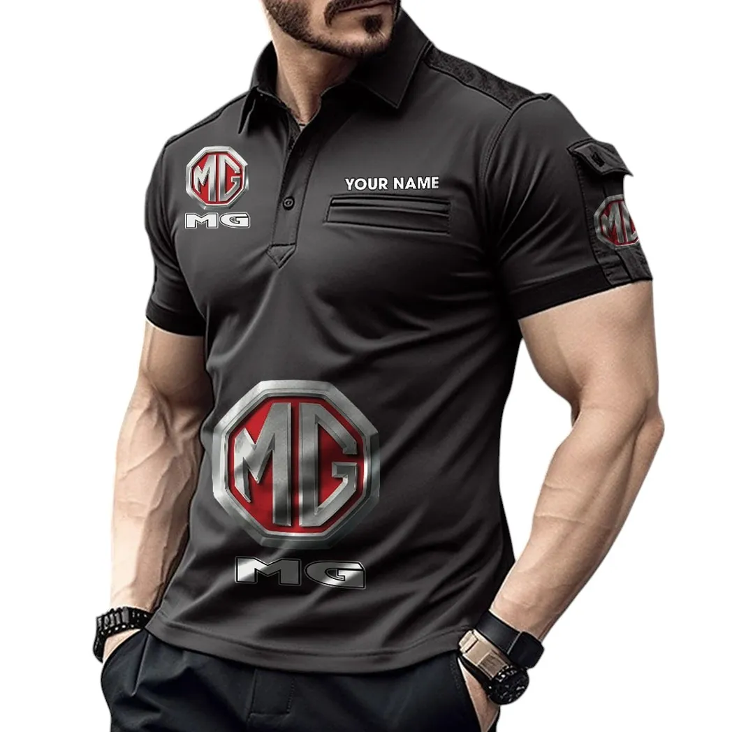 Mg Pocket Polo Shirt, All Over Print Shirt For Mg Fan CAR450051325356 - Black