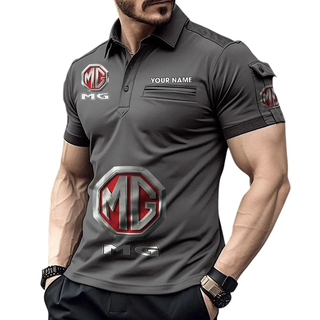 Mg Pocket Polo Shirt, All Over Print Shirt For Mg Fan CAR450051325356 - Gray