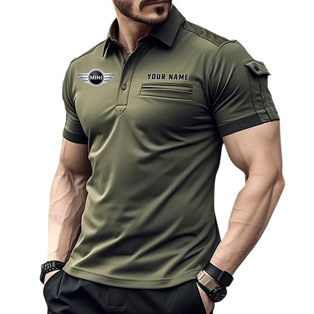 Mini Pocket Polo Shirt, All Over Print Shirt For Mini Fan CAR445060325065 - Green