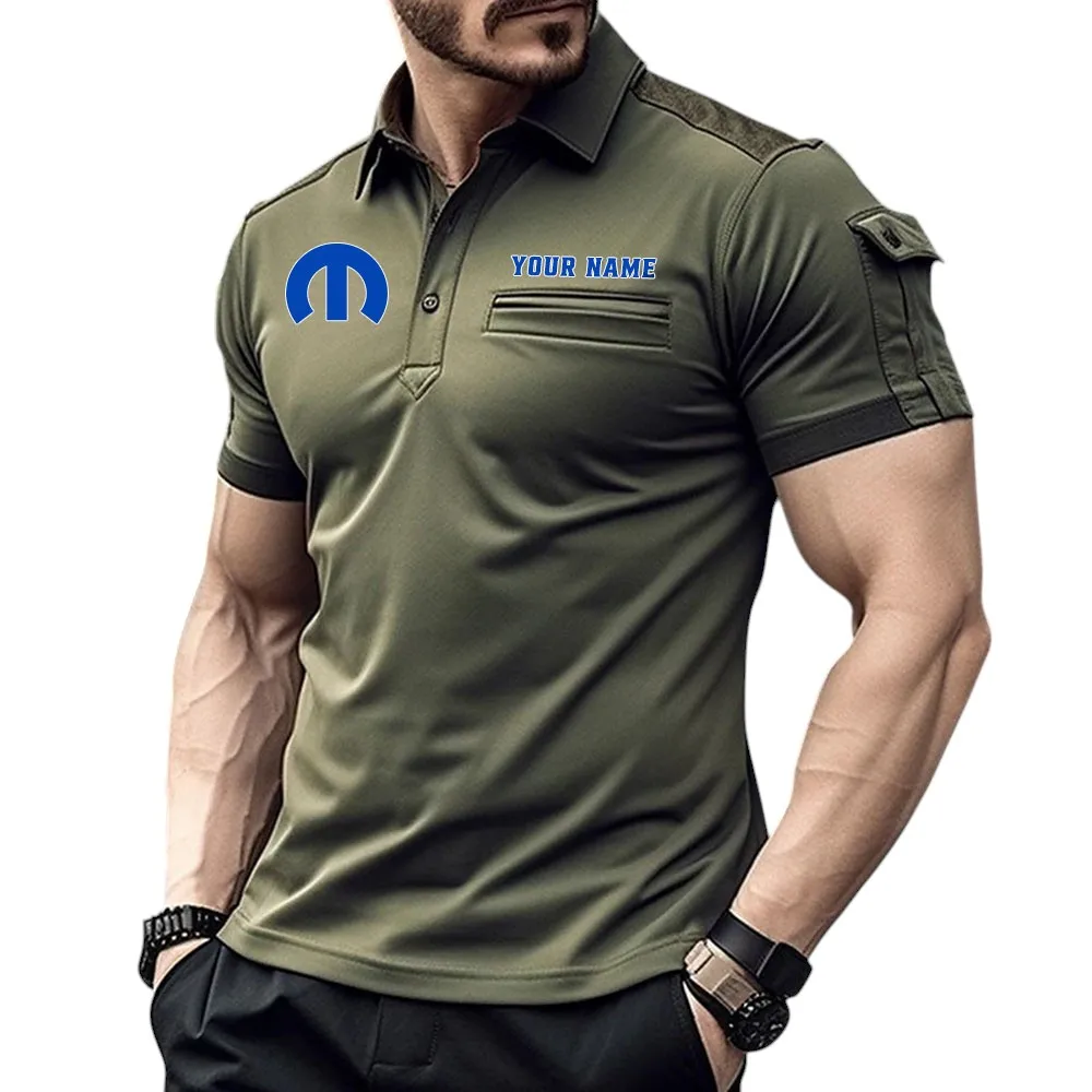 Mopar Pocket Polo Shirt, All Over Print Shirt For Mopar Fan CAR445060325067 - Green